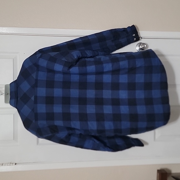 Vintage Northwest Blue Shirt Men's Lined Plaid Flannel Jacket Size XLT - Picture 5 of 5